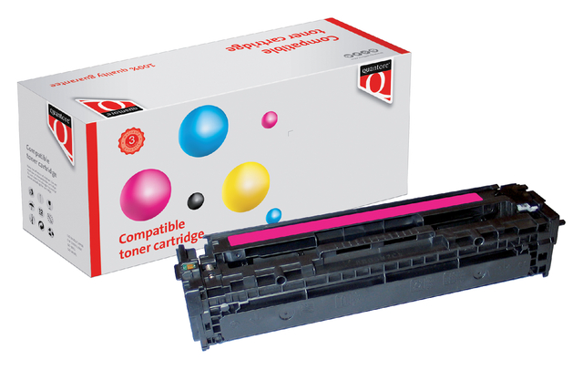 Tonercartridge Quantore alternatief tbv HP CB543A 125A rood afbeelding