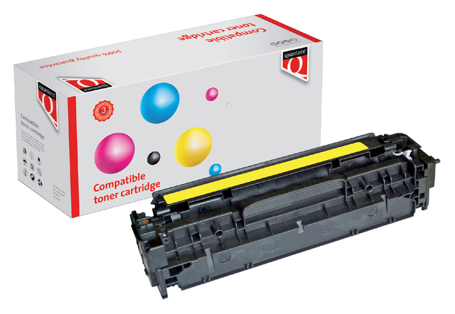 Tonercartridge Quantore alternatief tbv HP CE412A 305A geel afbeelding
