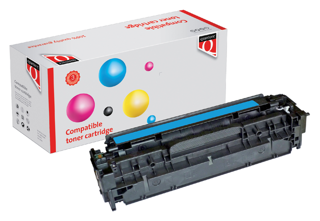 Tonercartridge Quantore alternatief tbv HP CC531A 304A blauw afbeelding