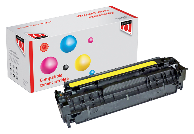 Tonercartridge Quantore alternatief tbv HP CC532A 304A geel afbeelding