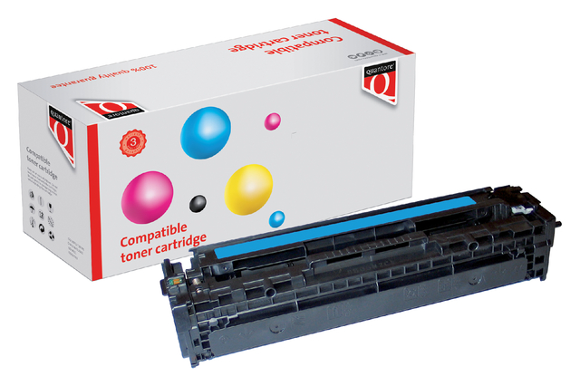 Tonercartridge Quantore alternatief tbv HP CE321A 128A blauw afbeelding