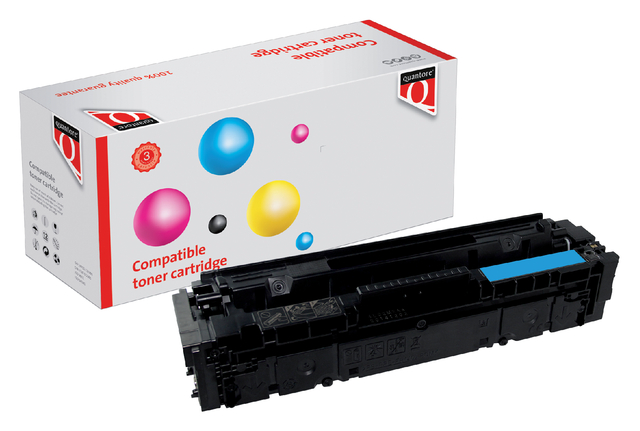 Tonercartridge Quantore alternatief tbv HP CF401A 201A blauw afbeelding