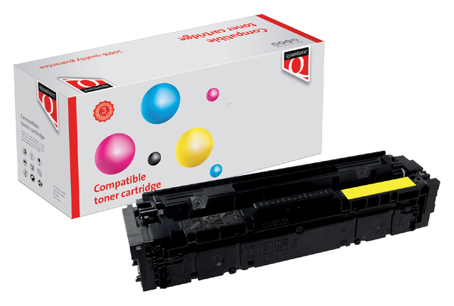 Tonercartridge Quantore alternatief tbv HP CF402A 201A geel afbeelding