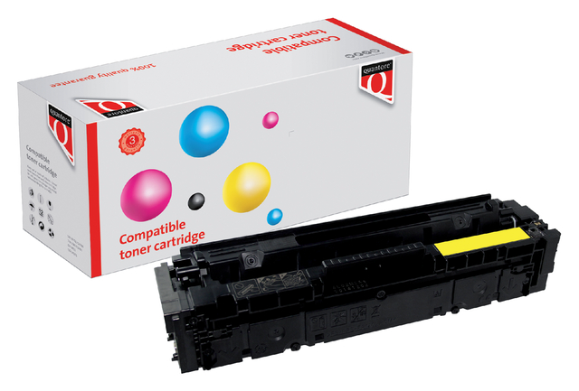 Tonercartridge Quantore alternatief tbv HP CF402X 201X geel afbeelding