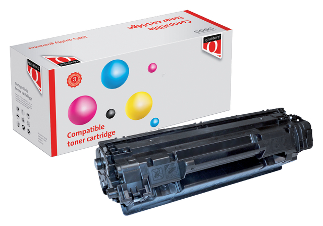 Tonercartridge Quantore alternatief tbv Canon 737/HP CF283X zwart afbeelding