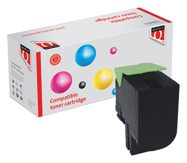 Tonercartridge Quantore alternatief tbv Lexmark 70C0H10 zwart afbeelding