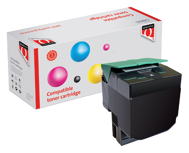 Tonercartridge Quantore alternatief tbv Lexmark C540H1KG zwart afbeelding