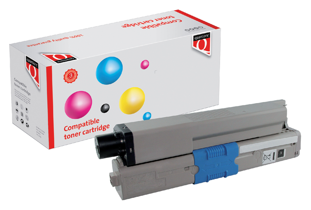 Toner Quantore alternatief tbv Oki 44973508 zwart afbeelding