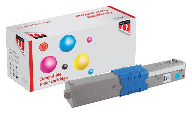 Toner Quantore alternatief tbv Oki 44469724 blauw afbeelding