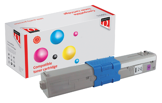 Toner Quantore alternatief tbv Oki 44469705 rood afbeelding