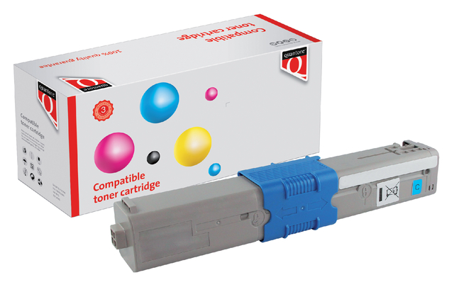 Toner Quantore alternatief tbv Oki 44973535 blauw afbeelding