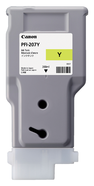 Inktcartridge Canon PFI-207 geel afbeelding