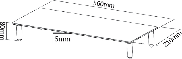 Monitorstandaard Neomounts Monitor10 transparant — Foto 2 van 2