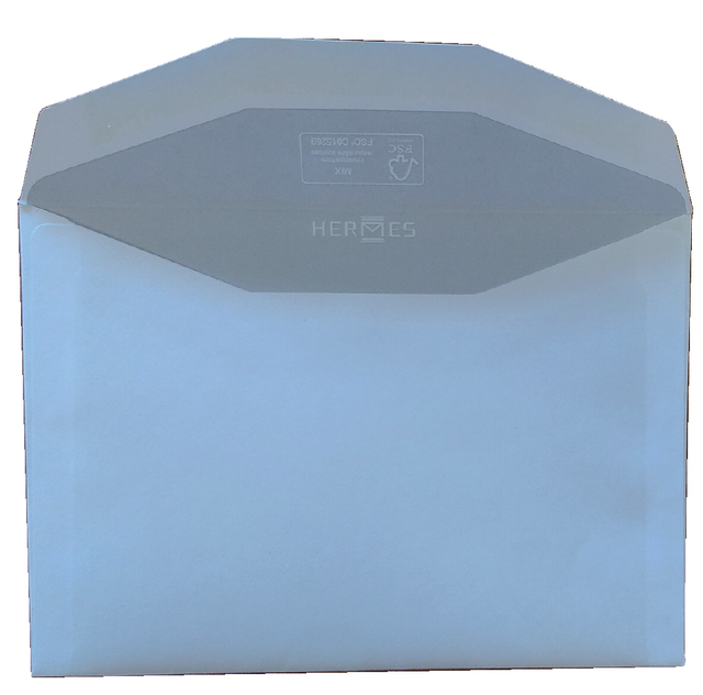 Envelop Hermes bank C6 114x162mm gegomd wit doos à 500 stuks afbeelding