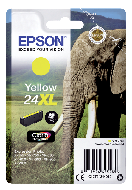 Inktcartridge Epson 24XL T2434 geel afbeelding