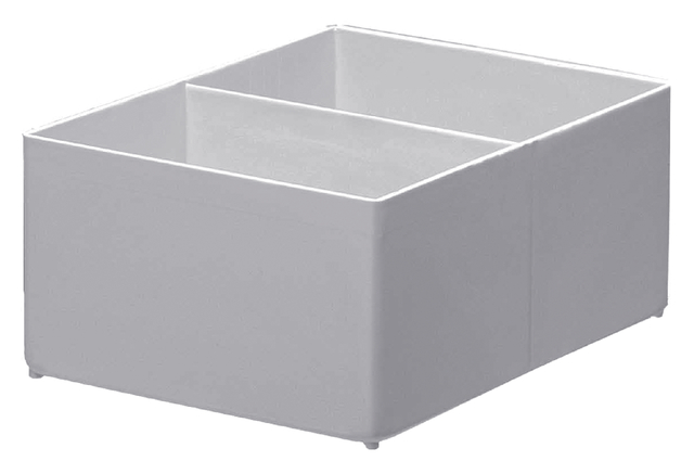 Inzetbak Djois hoog 70x122x168mm 2-vaks grijs afbeelding