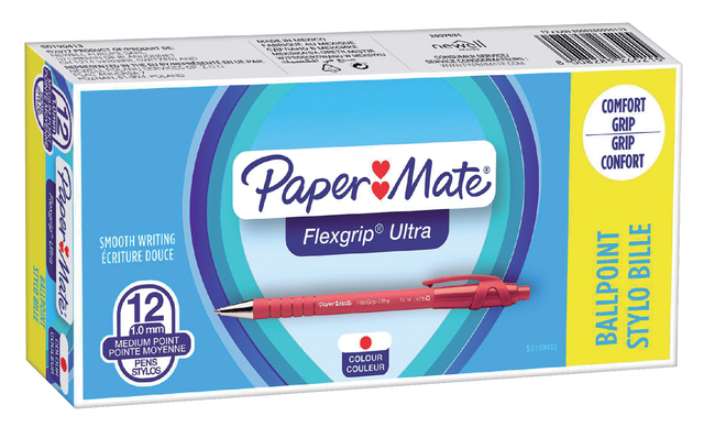 Balpen Paper Mate Flexgrip Ultra medium rood — Foto 2 van 2