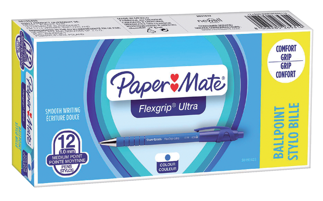 Balpen Paper Mate Flexgrip Ultra medium blauw — Foto 2 van 2