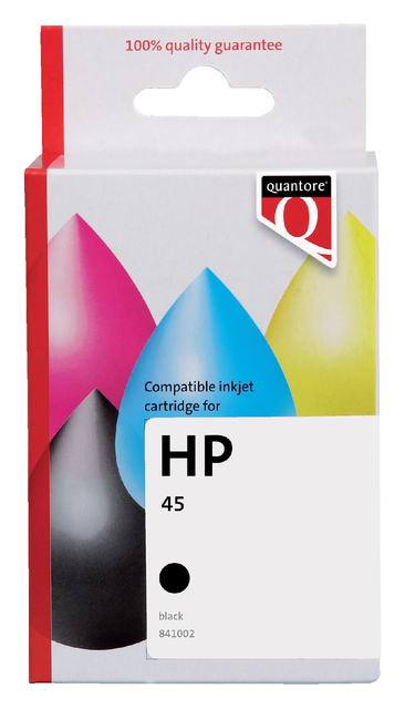 Inktcartridge Quantore alternatief tbv HP 51645A 45 zwart afbeelding