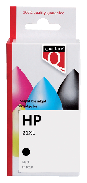 Inktcartridge Quantore alternatief tbv HP C9351A 21XL zwart afbeelding
