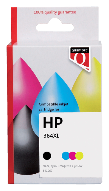 Inktcartridge Quantore alternatief tbv HP N9J74AE 364XL zwart + 3 kleuren afbeelding