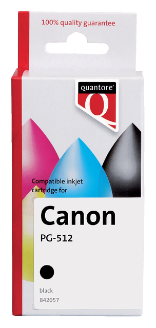 Inktcartridge Quantore alternatief tbv Canon PG-512 zwart afbeelding