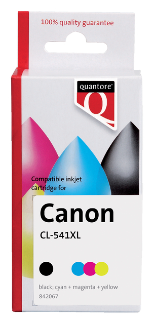Inktcartridge Quantore alternatief tbv Canon CL-541XL kleur HC afbeelding