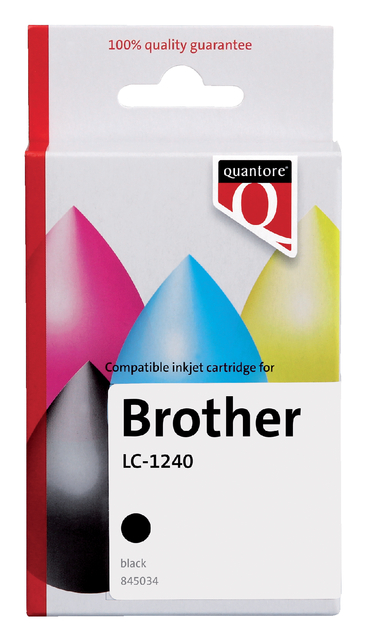 Inktcartridge Quantore alternatief tbv Brother LC-1240 zwart afbeelding
