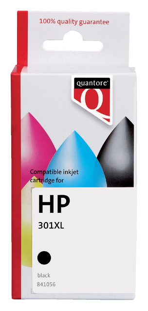 Inktcartridge Quantore alternatief tbv HP CH563EE 301XL zwart afbeelding