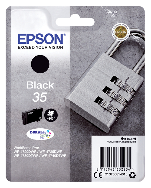 Inktcartridge Epson 35 T3581 zwart afbeelding