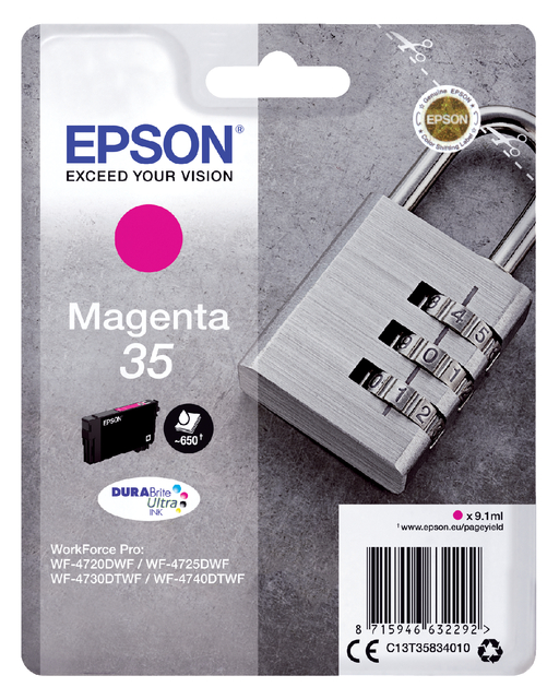 Inktcartridge Epson 35 T3583 rood afbeelding