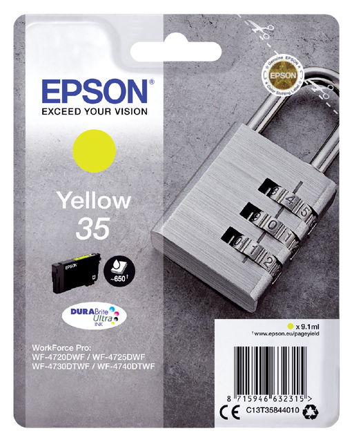 Inktcartridge Epson 35 T3584 geel afbeelding