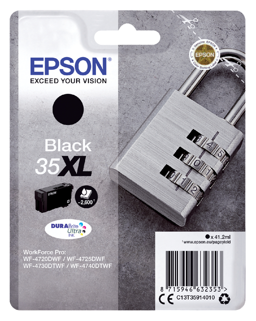 Inktcartridge Epson 35XL T3591 zwart afbeelding