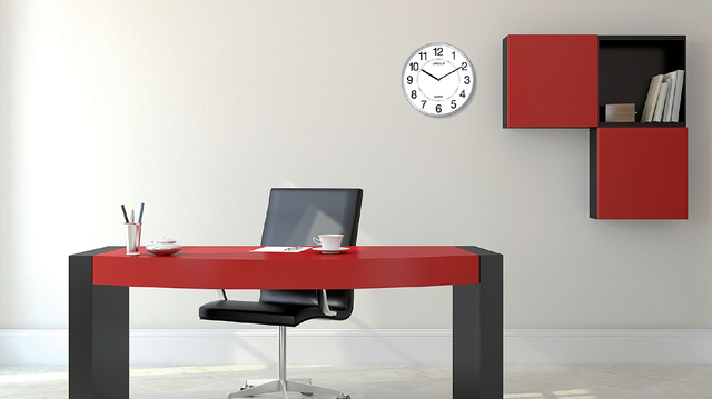 Wandklok Unilux Aria Ø 28.5cm zilvergrijs/wit — Foto 2 van 2