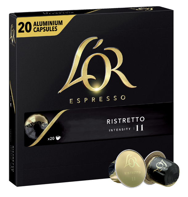Koffiecups L&apos;Or espresso Ristretto 20 stuks afbeelding