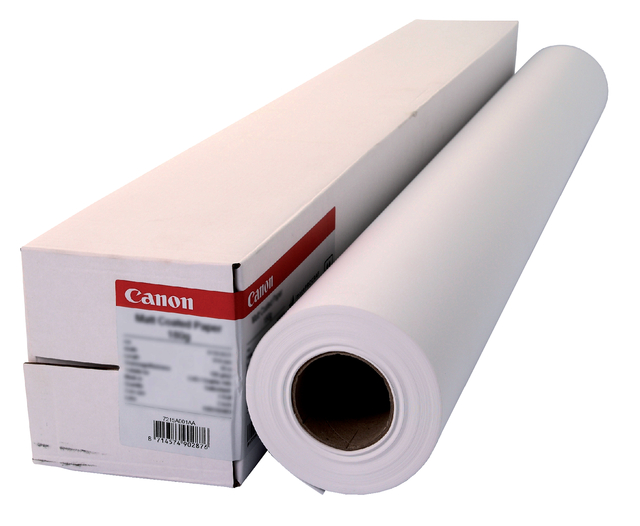 Inkjetpapier Canon 914mmx30m 140gr mat gecoat afbeelding