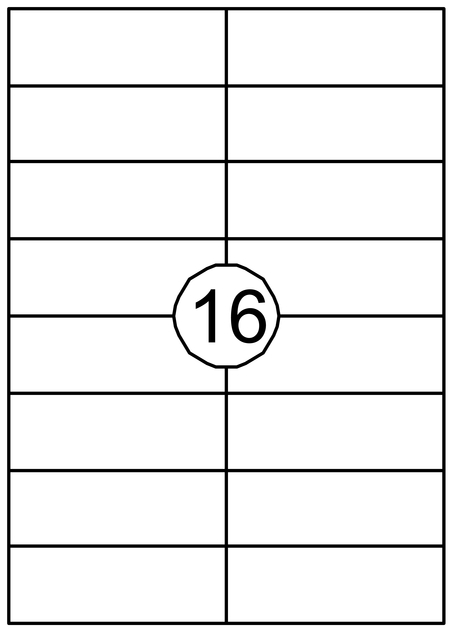 Etiket Quantore 105x37mm 1600 stuks afbeelding