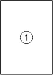 Etiket Quantore 210x297mm 100 stuks