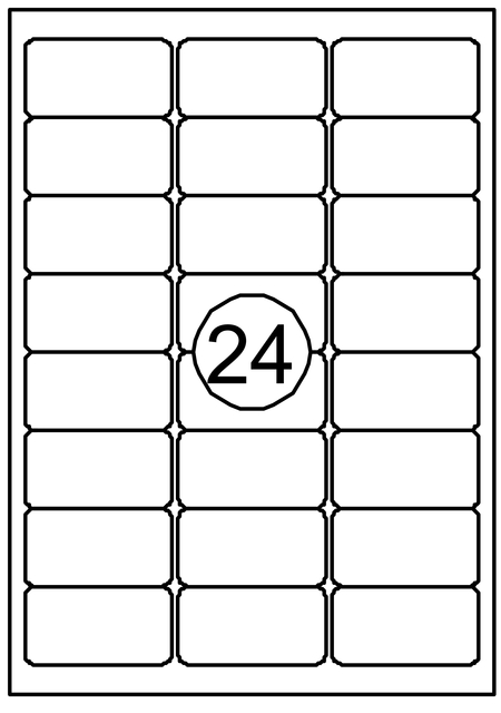 Etiket Quantore 63.5x33.9mm 2400 stuks afbeelding