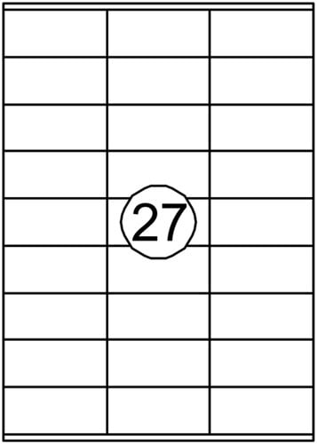 Etiket Quantore 70x32mm 2700stuks