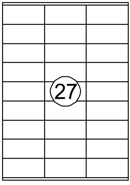 Etiket Quantore 70x32mm 2700stuks afbeelding
