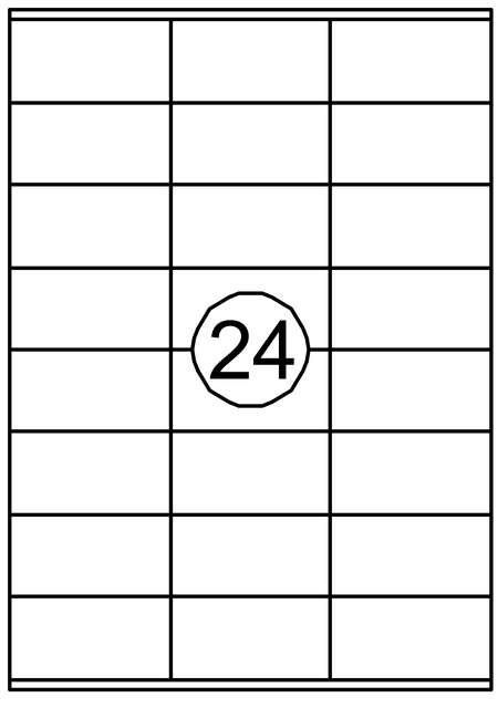 Etiket Quantore 70x36mm 2400 stuks afbeelding