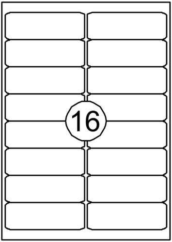 Etiket Quantore 99.1x33.9mm 1600 stuks