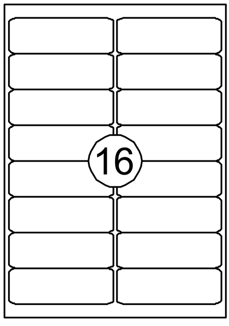 Etiket Quantore 99.1x33.8mm 1600 stuks afbeelding