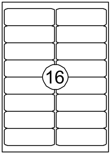 Etiket Quantore 99.1x33.9mm 1600 stuks afbeelding