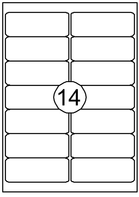 Etiket Quantore 99.1X38.1mm 210 stuks afbeelding
