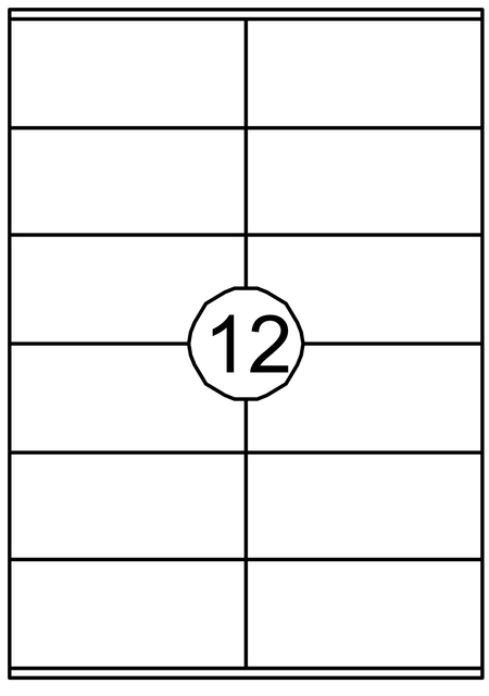 Etiket Quantore 105x48mm 1200 stuks afbeelding
