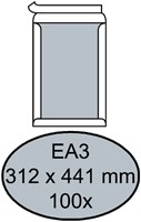 Envelop Quantore bordrug EA3 312x441mm zelfklevend wit 100 stuks
