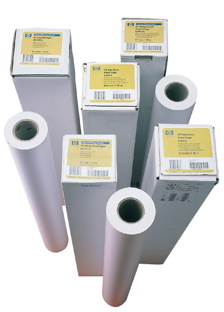 Inkjetpapier HP C6020B 914mmx45.7m 90gr coated afbeelding