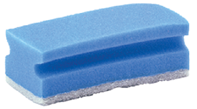 Schuurspons Cleaninq met greep 140x70x42mm blauw/wit 5 stuks — Foto 2 van 2